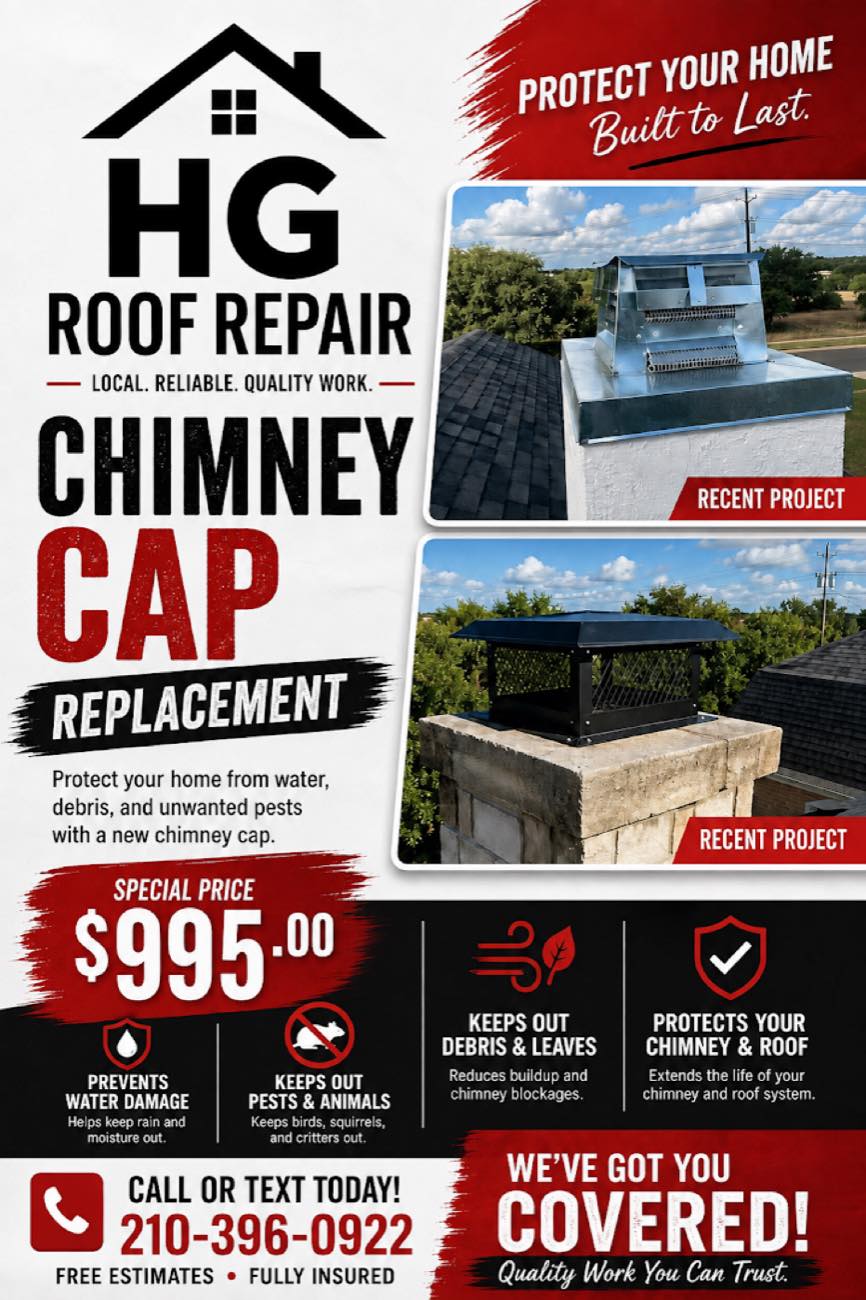HG Roof Repair chimney cap replacement work